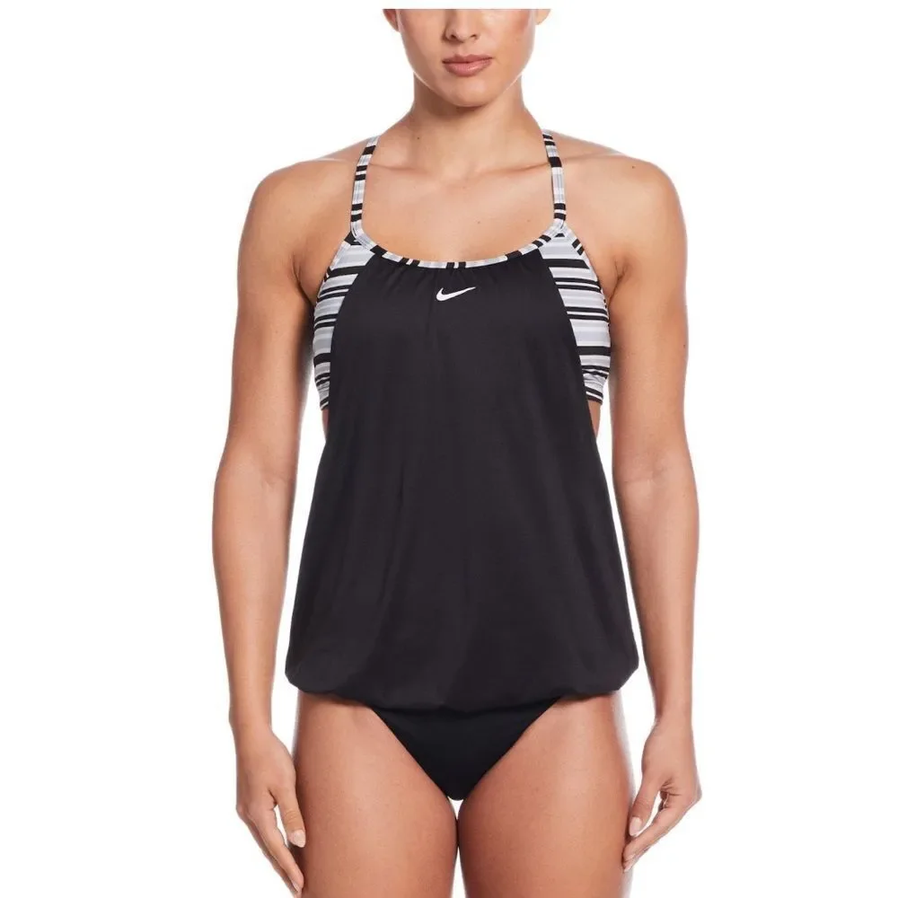 Nike Layered Tankini Swim Top